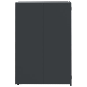 vidaXL Wheelie Bin Storage for 5 Bins Anthracite 345x79x117 cm Steel