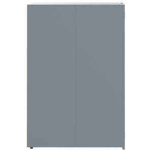 vidaXL Wheelie Bin Storage for 2 Bins Grey 138x79x117 cm Steel