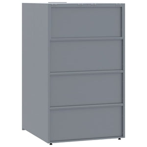 vidaXL Wheelie Bin Storage for 2 Bins Grey 138x79x117 cm Steel