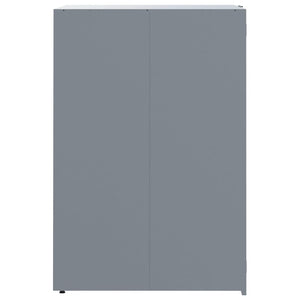 vidaXL Wheelie Bin Storage for 3 Bins Grey 207x79x117 cm Steel