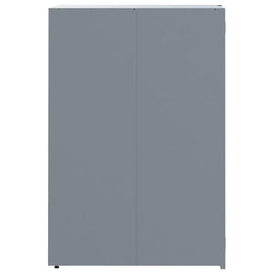 vidaXL Wheelie Bin Storage for 6 Bins Grey 414x79x117 cm Steel