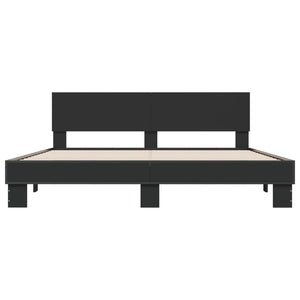 vidaXL Bed Frame without Mattress Black 180x200 cm Super King