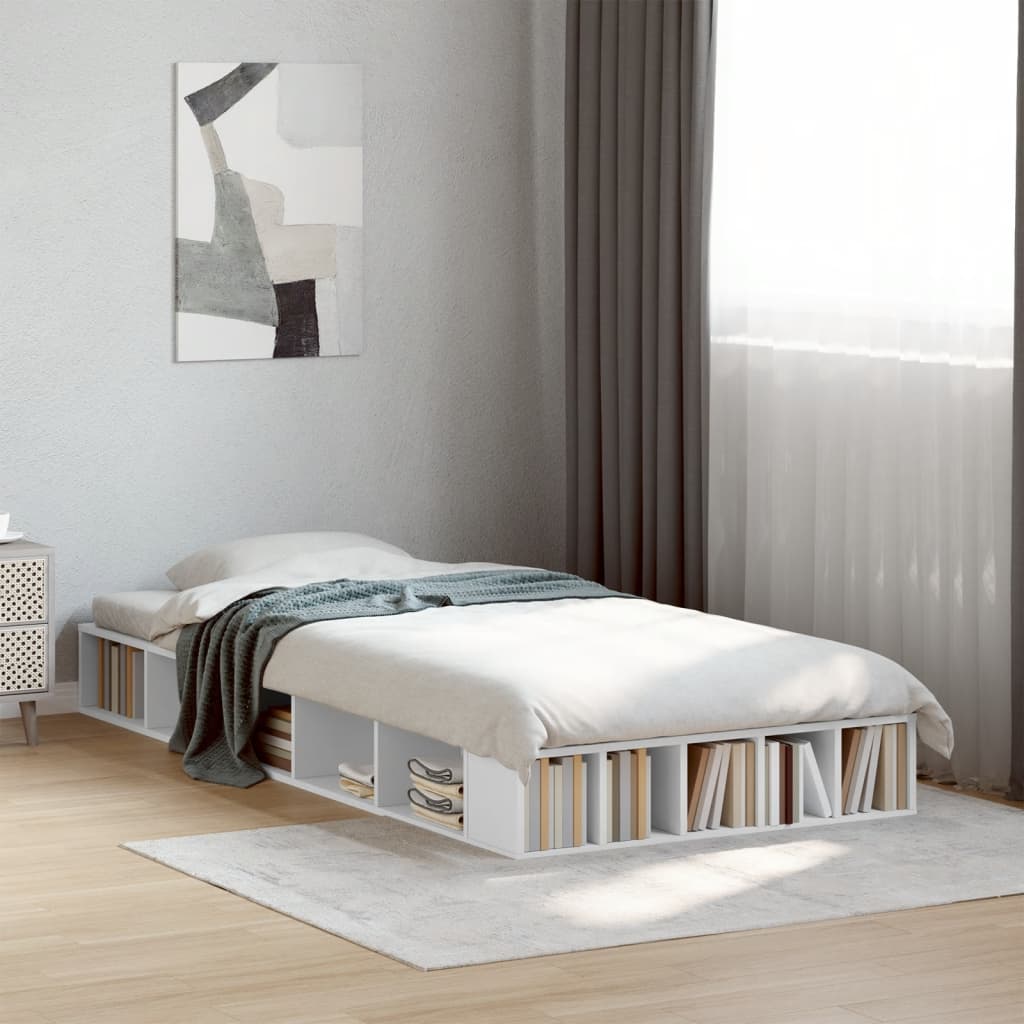 vidaXL Bed Frame without Mattress White 90x200 cm