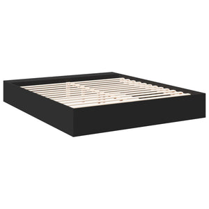 vidaXL Bed Frame without Mattress Black 200x200 cm