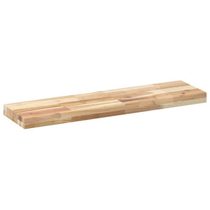 vidaXL Floating Shelf 80x20x4 cm Untreated Solid Wood Acacia