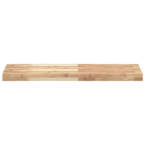 vidaXL Floating Shelf 80x30x4 cm Untreated Solid Wood Acacia