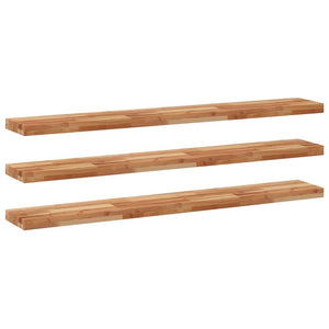 vidaXL Floating Shelves 3 pcs 120x20x4 cm Oil Finished Solid Wood Acacia