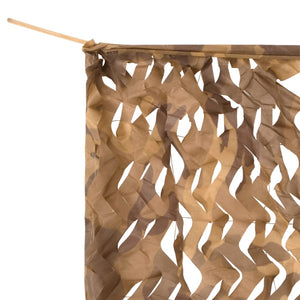 vidaXL Camouflage Net with Storage Bag 706x140 cm Sand