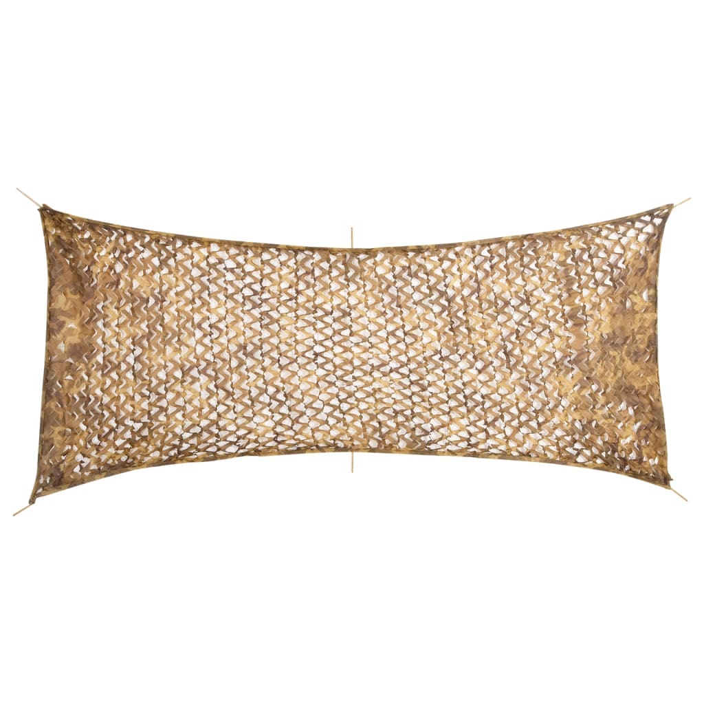 vidaXL Camouflage Net with Storage Bag 409x206 cm Sand