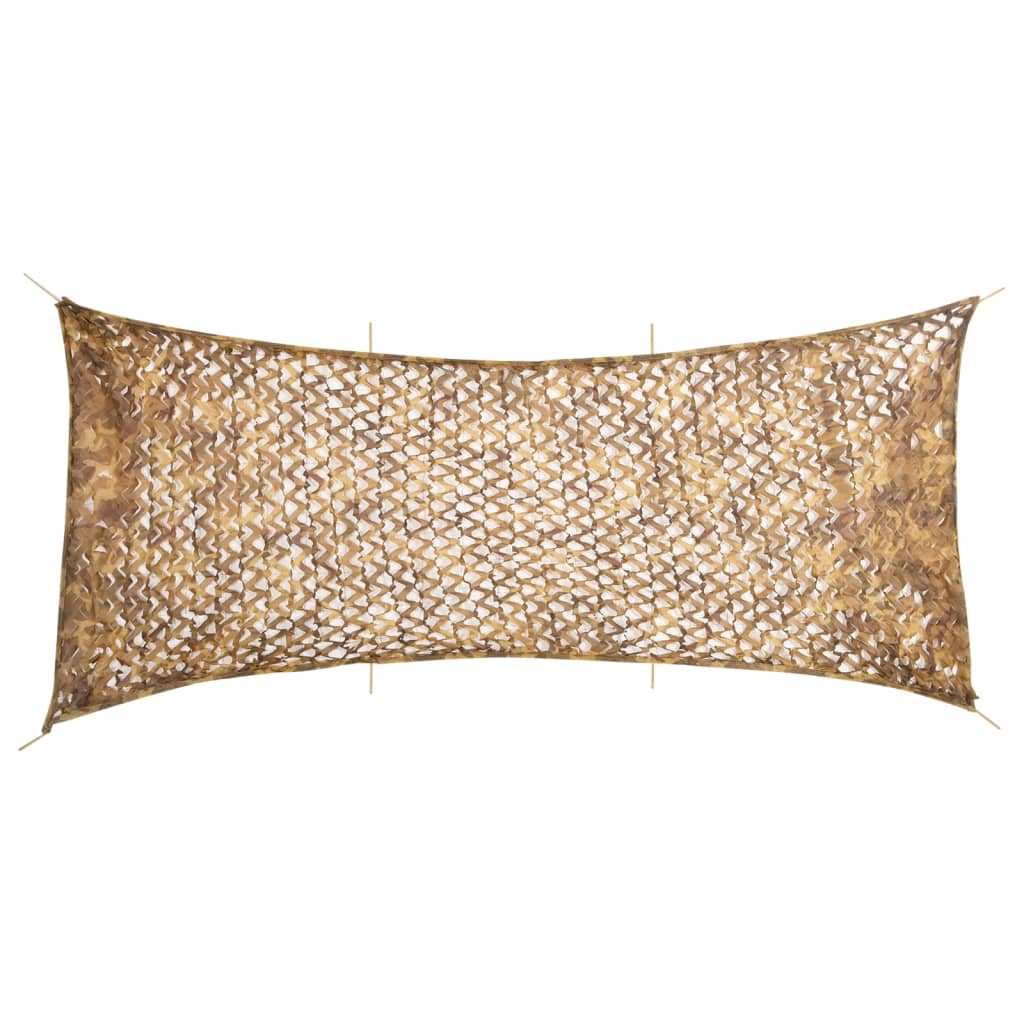 vidaXL Camouflage Net with Storage Bag 627x290 cm Sand