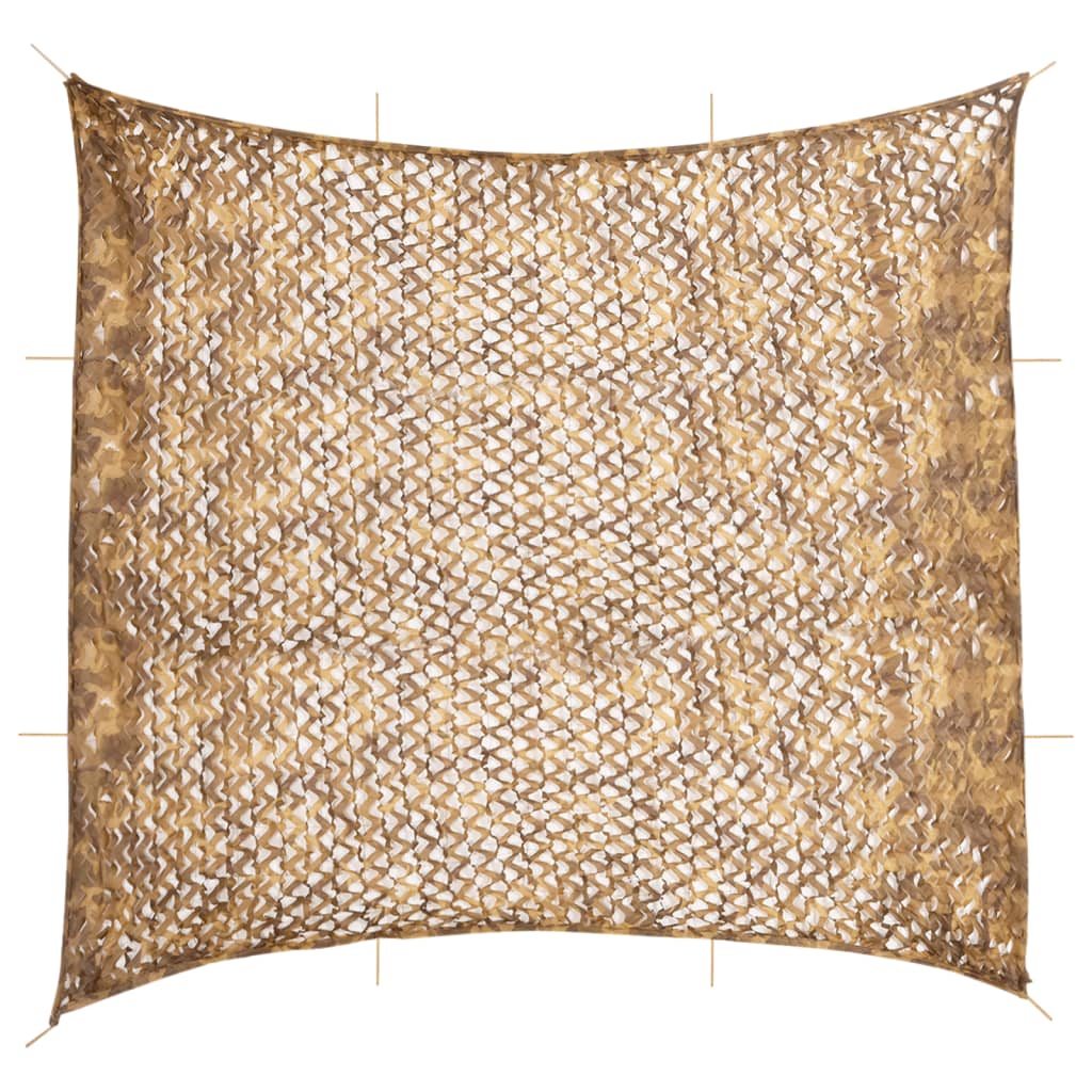 vidaXL Camouflage Net with Storage Bag 614x581 cm Sand
