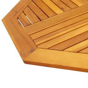 vidaXL Table Top 80x80x2.2 cm Octagonal Solid Wood Acacia