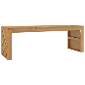 vidaXL Coffee Table 110x35x38 cm Solid Wood Teak