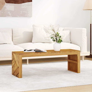 vidaXL Coffee Table 110x35x38 cm Solid Wood Teak