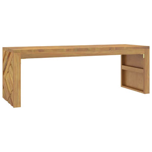 vidaXL Coffee Table 110x35x38 cm Solid Wood Teak