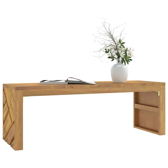 vidaXL Coffee Table 110x35x38 cm Solid Wood Teak