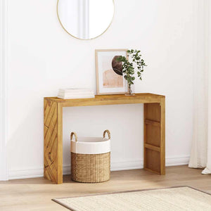 vidaXL Console Table 110x35x75 cm Solid Wood Teak