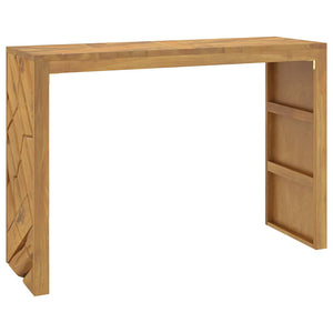 vidaXL Console Table 110x35x75 cm Solid Wood Teak