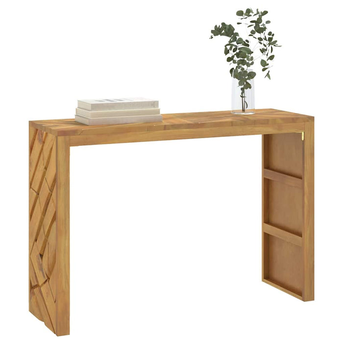 vidaXL Console Table 110x35x75 cm Solid Wood Teak