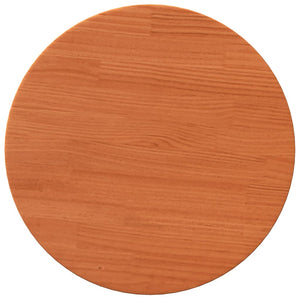 vidaXL Table Top Round Wax Brown Ø40x2.5 cm Solid Wood Pine