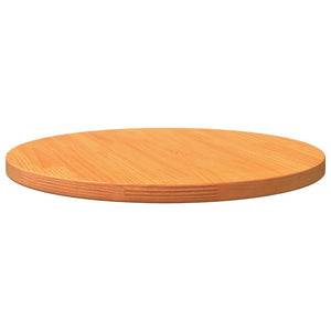 vidaXL Table Top Round Wax Brown Ø50x2.5 cm Solid Wood Pine