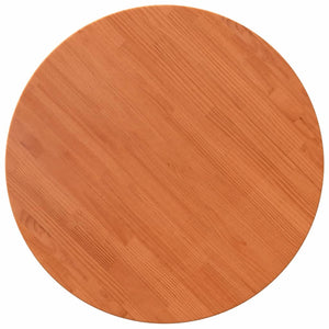 vidaXL Table Top Round Wax Brown Ø80x2.5 cm Solid Wood Pine