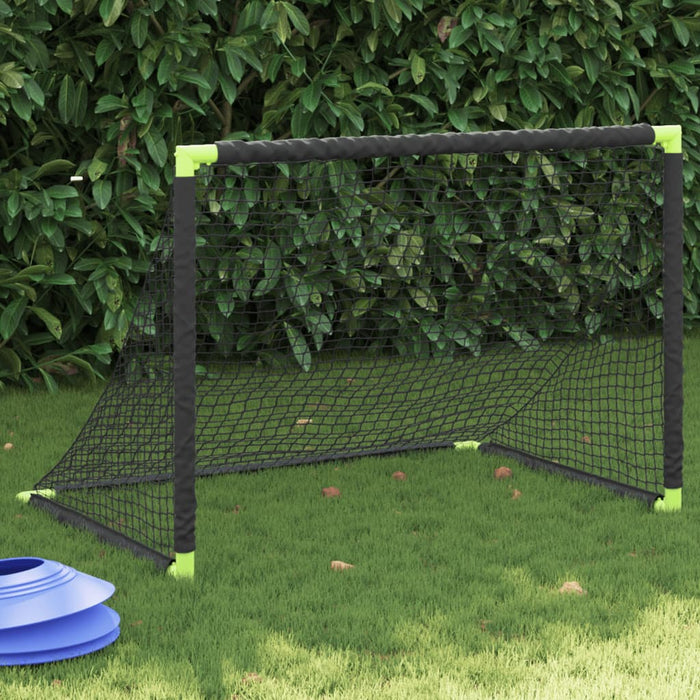 vidaXL Kids' Football Goal Foldable Black 90x64x64 cm