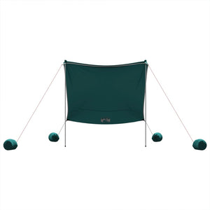 vidaXL Beach Canopy with Sand Anchors Green 214x236 cm