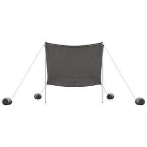 vidaXL Beach Canopy with Sand Anchors Grey 214x236 cm