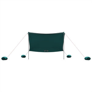 vidaXL Beach Canopy with Sand Anchors Green 304x300 cm