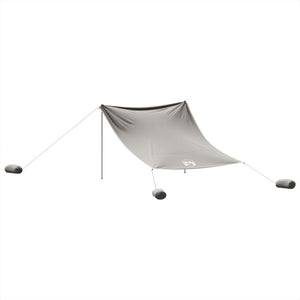 vidaXL Beach Canopy with Sand Anchors Grey 304x300 cm