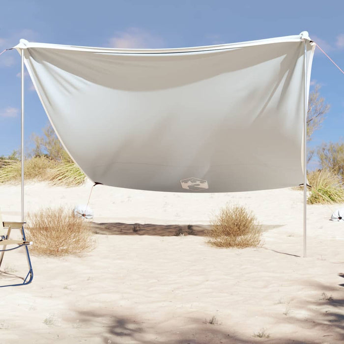 vidaXL Beach Canopy with Sand Anchors Grey 304x300 cm