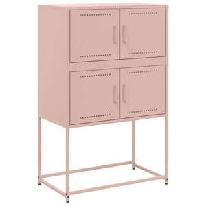 vidaXL Sideboard Pink 68.5x38.5x107 cm Steel