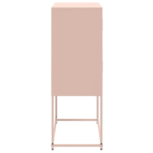 vidaXL Sideboard Pink 68.5x38.5x107 cm Steel