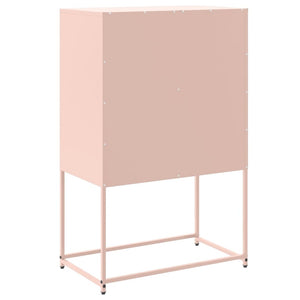 vidaXL Sideboard Pink 68.5x38.5x107 cm Steel