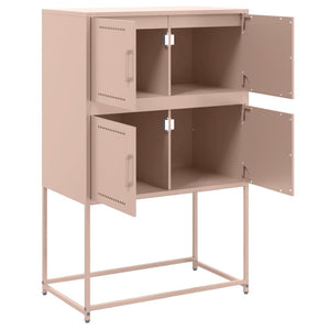 vidaXL Sideboard Pink 68.5x38.5x107 cm Steel