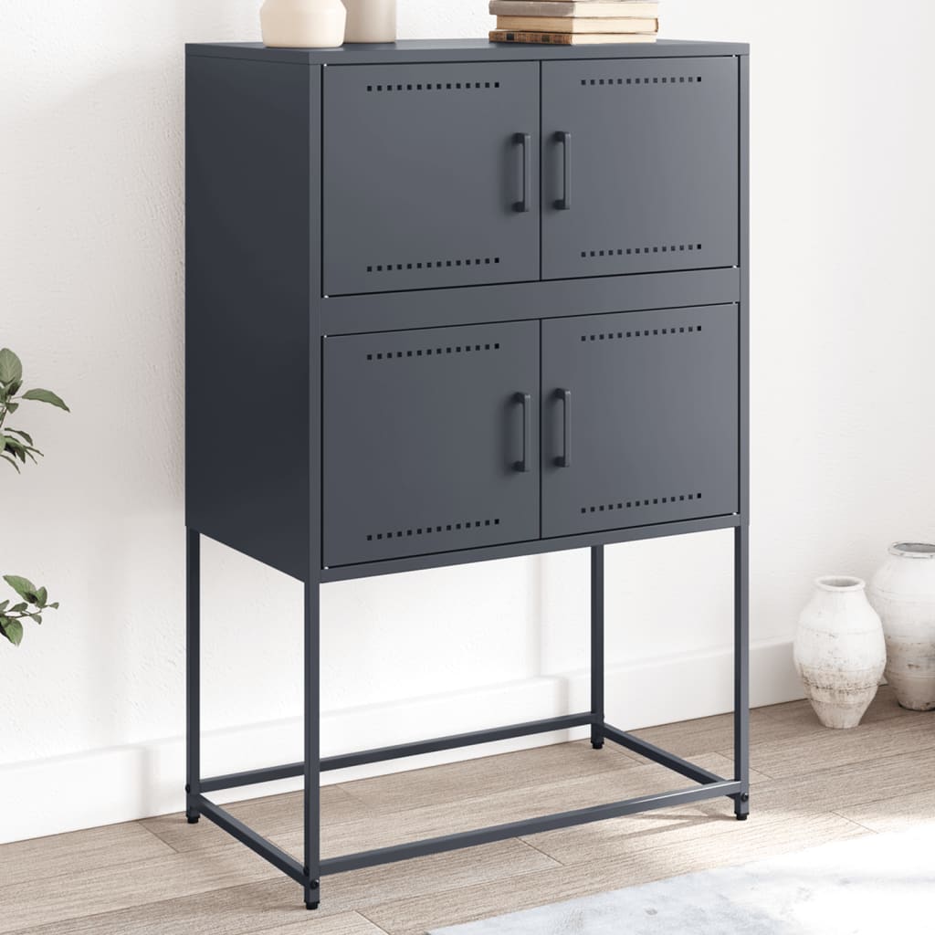 vidaXL Sideboard Anthracite 68.5x38.5x107 cm Steel