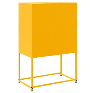 vidaXL Sideboard Mustard Yellow 68.5x38.5x107 cm Steel