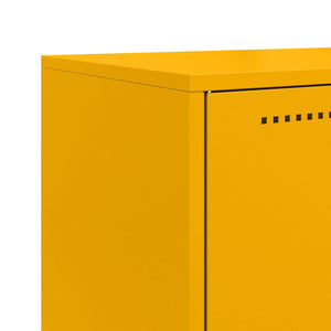 vidaXL Sideboard Mustard Yellow 68.5x38.5x107 cm Steel