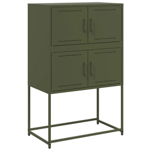 vidaXL Sideboard Olive Green 68.5x38.5x107 cm Steel