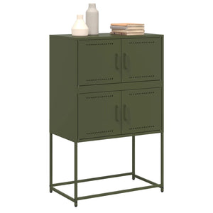 vidaXL Sideboard Olive Green 68.5x38.5x107 cm Steel