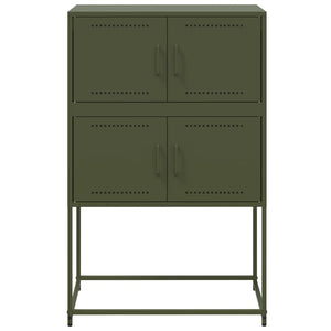 vidaXL Sideboard Olive Green 68.5x38.5x107 cm Steel