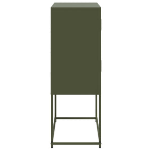 vidaXL Sideboard Olive Green 68.5x38.5x107 cm Steel