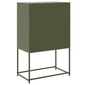 vidaXL Sideboard Olive Green 68.5x38.5x107 cm Steel