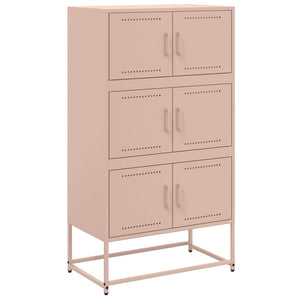 vidaXL Sideboard Pink 68.5x38.5x123.5 cm Steel