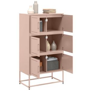 vidaXL Sideboard Pink 68.5x38.5x123.5 cm Steel