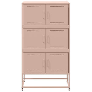 vidaXL Sideboard Pink 68.5x38.5x123.5 cm Steel