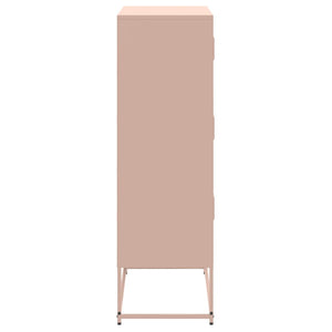 vidaXL Sideboard Pink 68.5x38.5x123.5 cm Steel