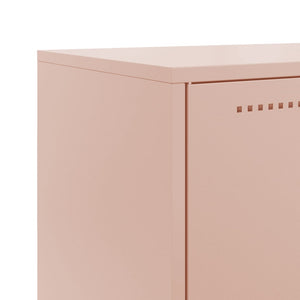 vidaXL Sideboard Pink 68.5x38.5x123.5 cm Steel