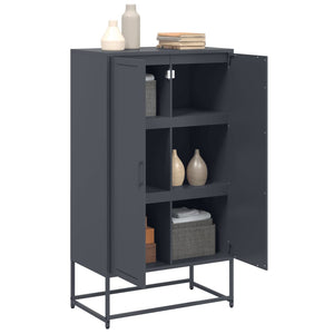 vidaXL Highboard Anthracite 68.5x38.5x123.5 cm Steel